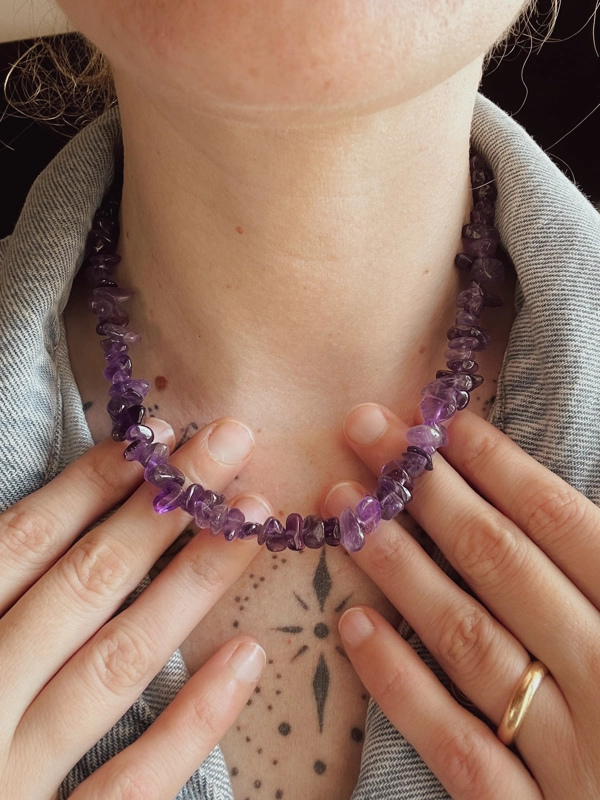 collana Chips Nic - Ametista